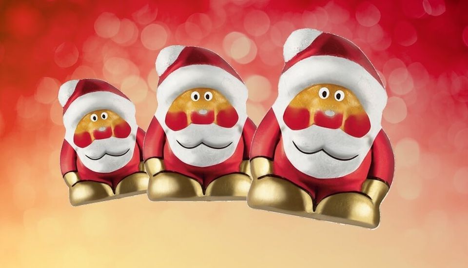 Im Advent gibt es für Sie süße Wichtel aus Schokolade Süße Wichtel aus Schokolade