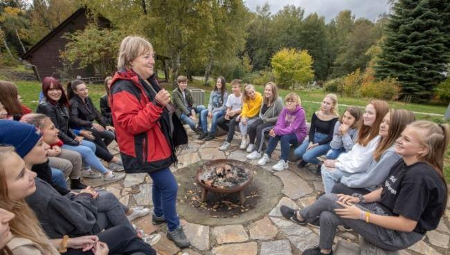 Schülerinnen und Schüler im Multicamp 2019 Multicamp 2019
