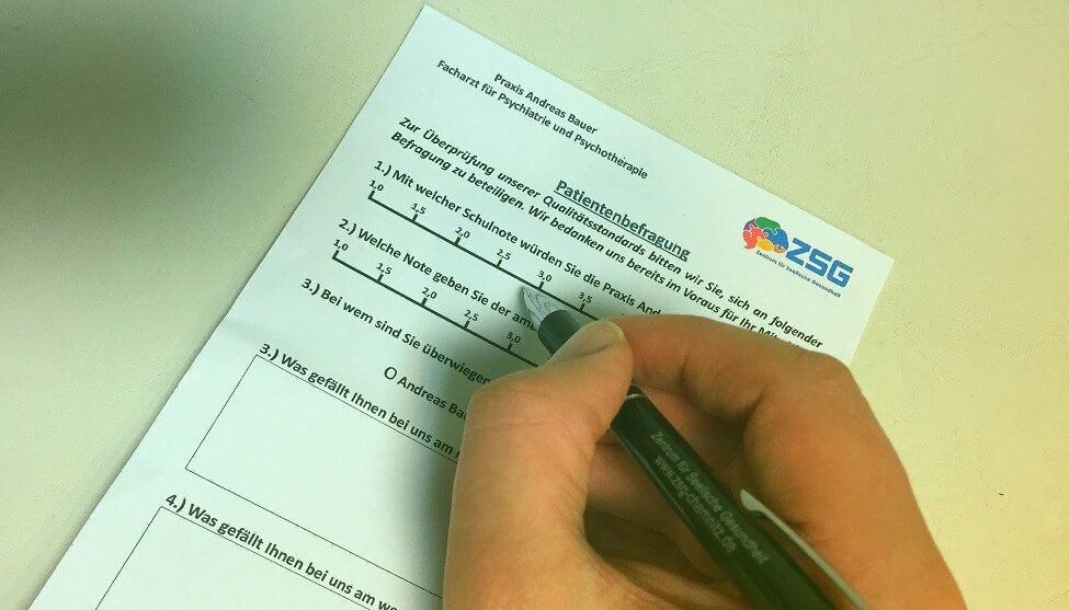 Feedback Zentrum für Seelische Gesundheit Chemnitz Foto Patientenbefragung