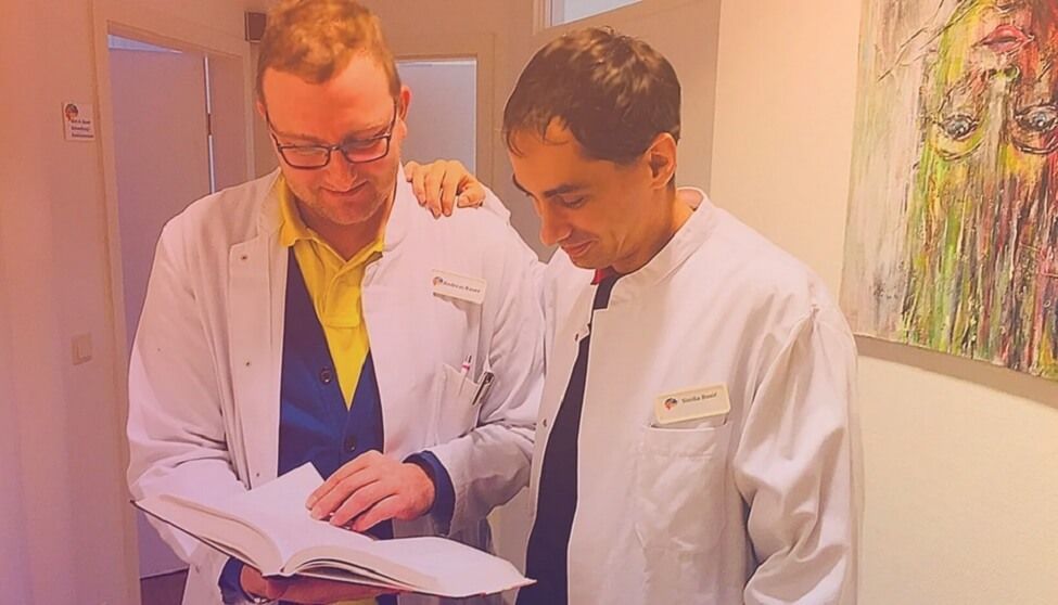 Psychiater Andreas Bauer und Kollege Siniša Busić Facharzt Andreas Bauer und Kollege Siniša Busić in Chemnitz