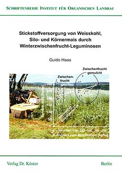 Titelblatt Forschungsbericht von Berater Guido Haas zur Stickstoffversorgung im Ökolandbau durch Winter-Zwischenfrucht-Leguminosen.