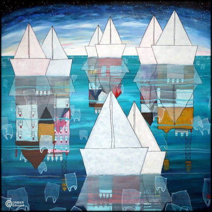 peinture, Edouard Cribier, Quimper, Artiste-peintre, galerie d'art