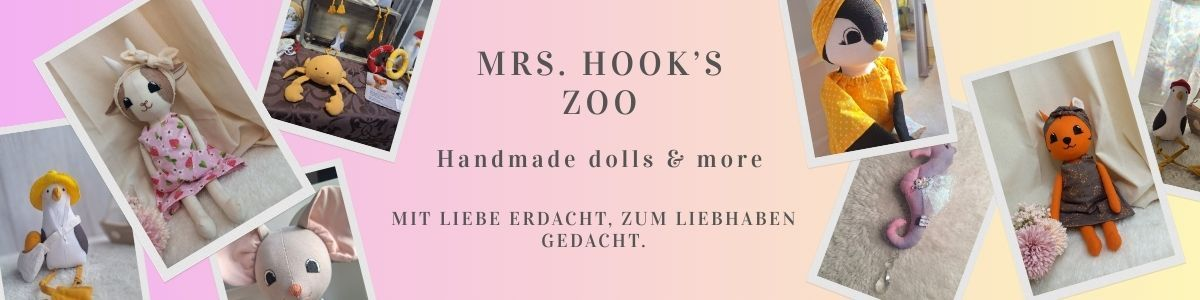 Handgemachte Puppen und Accessoire , gefertigt von Mrs. Hook