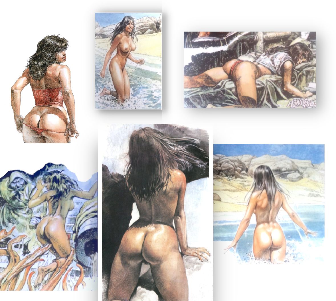 Paolo E. Serpieri schätzt Rückansichten.