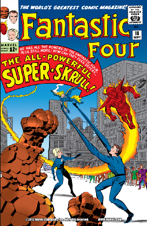 Fantastic Four 18 »A Skrull Walks Among Us!« (Vol. 1, Marvel 1963)