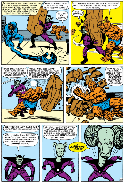 aus: Fantastic Four 18 »A Skrull Walks Among Us!« (Vol. 1, Marvel 1963)