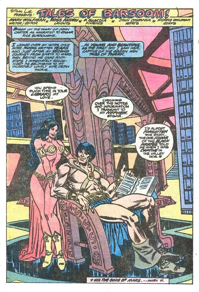aus: John Carter, Warlord of Mars 15 (Vol. 1, Marvel 1978)