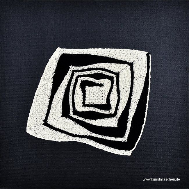 KlugeStrickArt, Kunst, Einfach chwarz-weiss