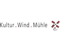 Logo Kultur. Wind. Mühle. Logo Kultur. Wind. Mühle.