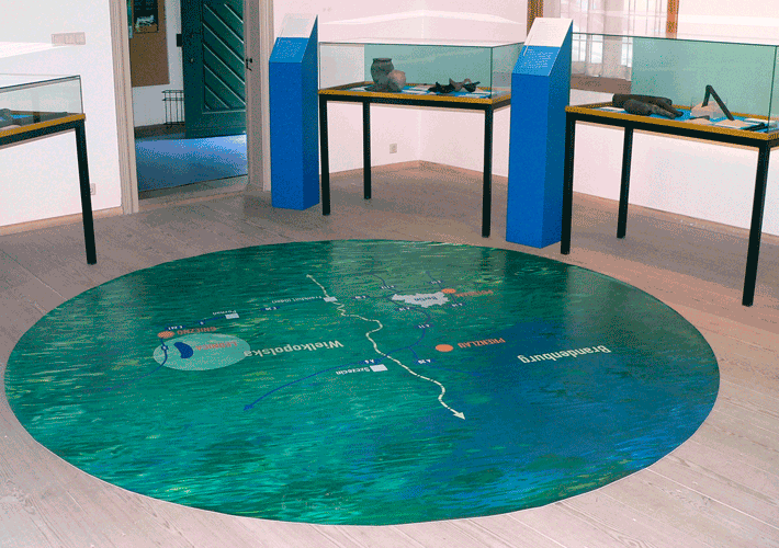 Ausstellungsgrafik zur Wanderausstellung von Kulturland Brandenburg