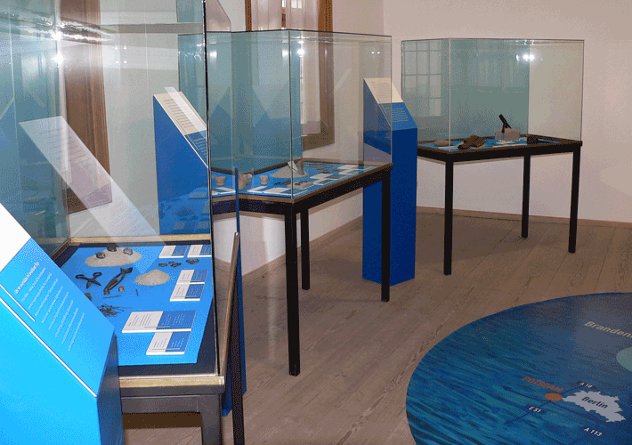 Ausstellungsgrafik zur Wanderausstellung von Kulturland Brandenburg