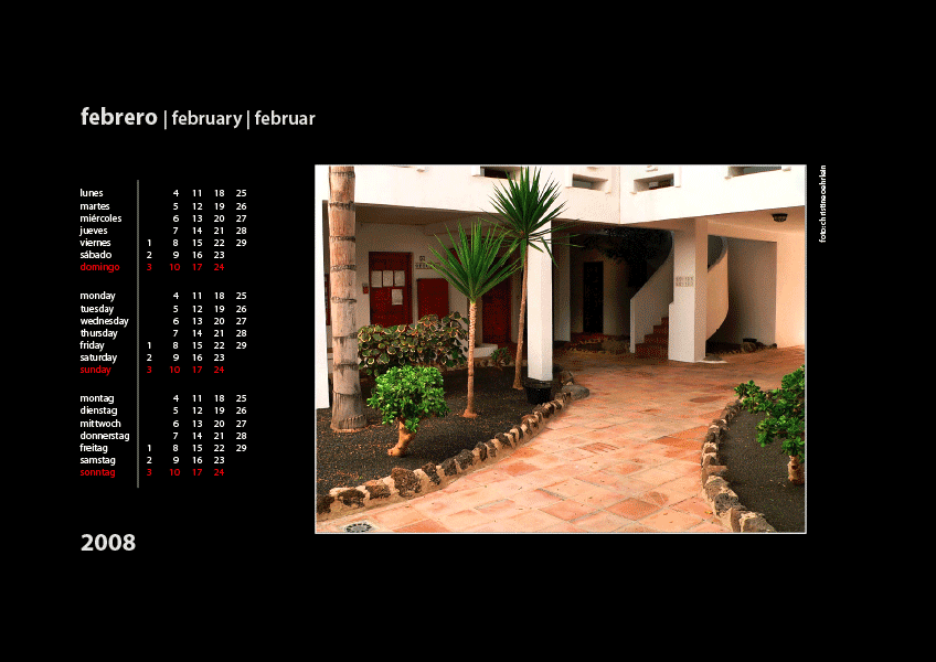 Kalenderblatt aus dem Bildkalender