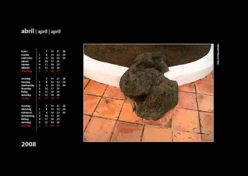 Kalenderblatt aus dem Bildkalender