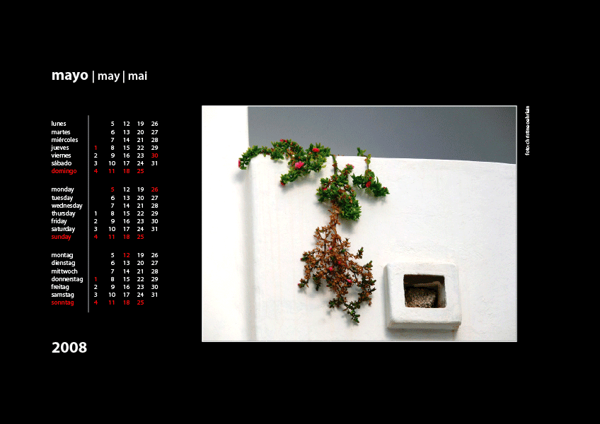 Kalenderblatt aus dem Bildkalender