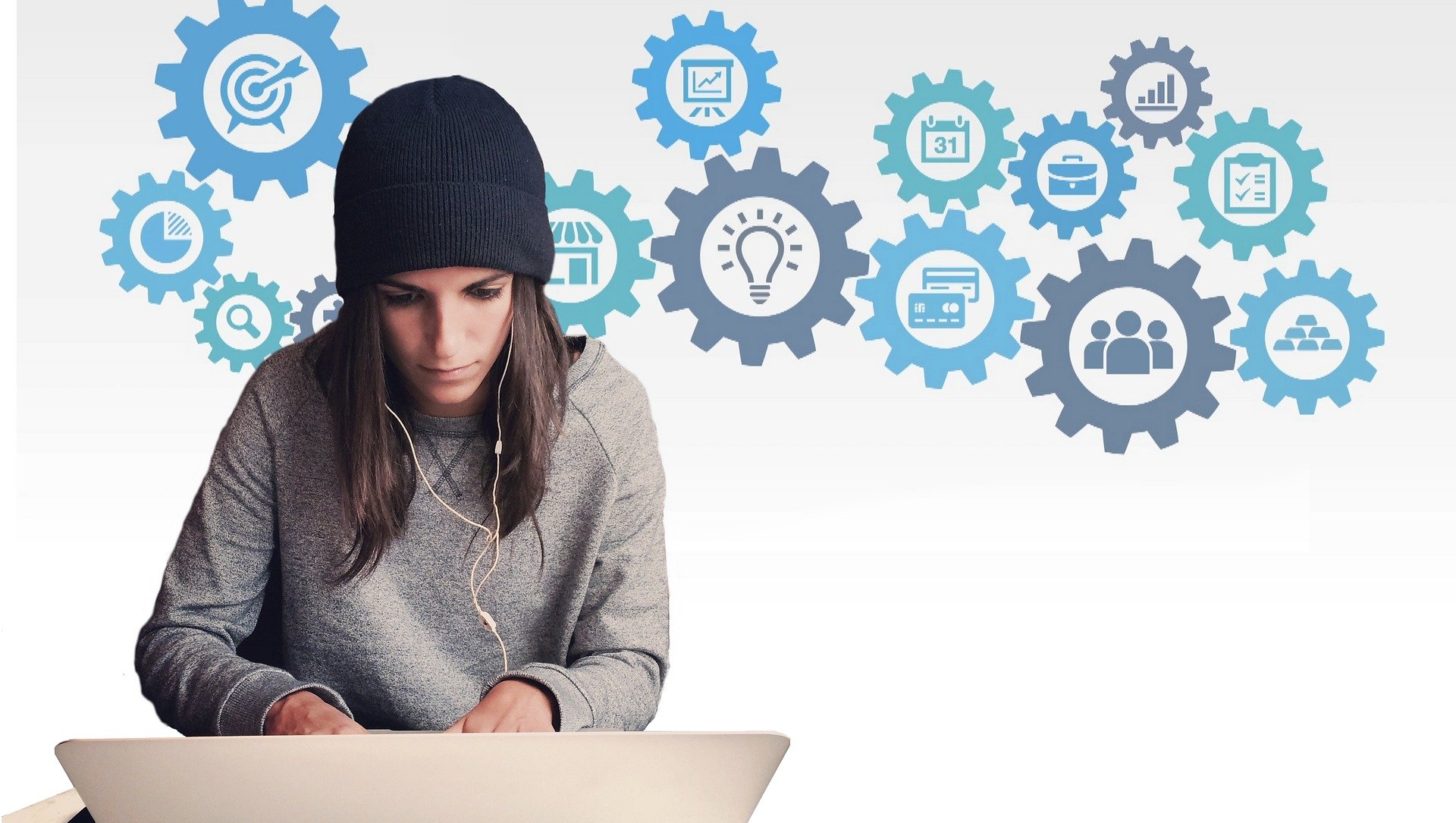 mujer empresaria emprendedora trabajando