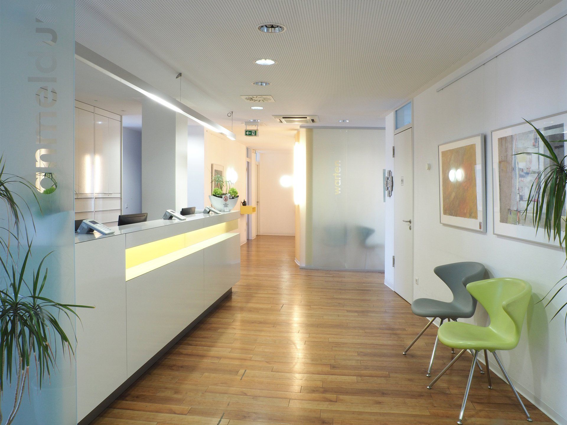 Anmeldebereich der Praxis PNP-Hamm