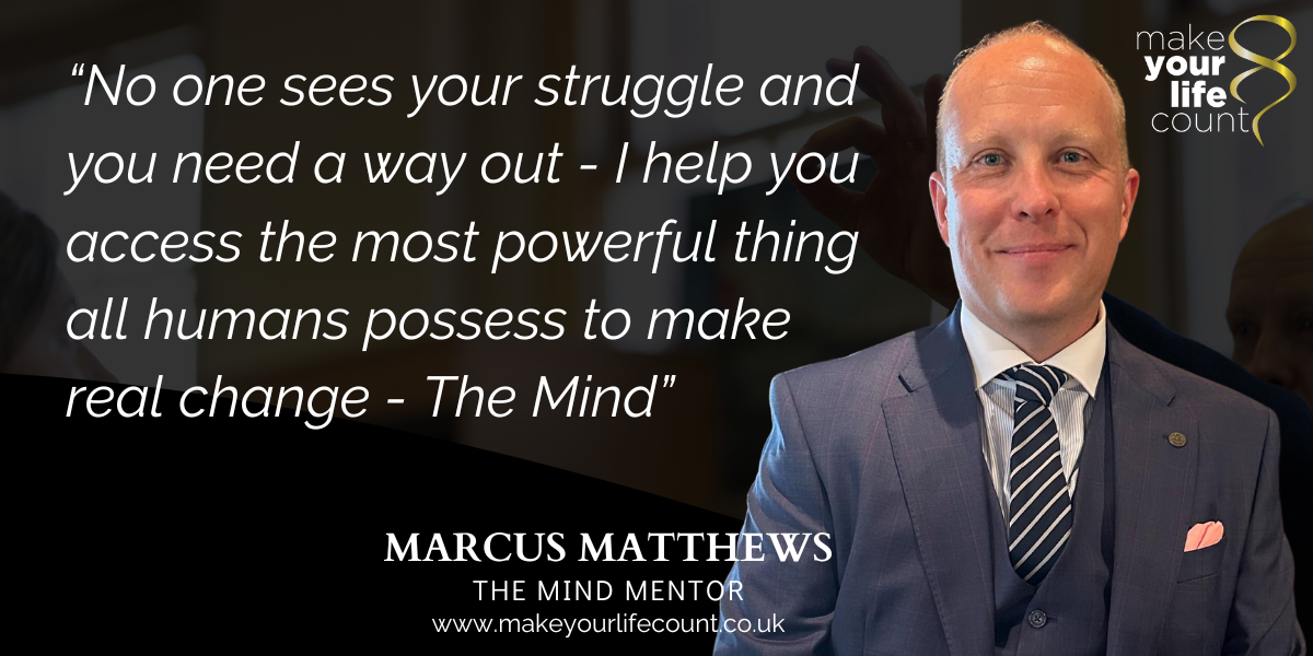 Start your journey with Marcus Matthews Life Coach and Therapist with Mindvalley and Marisa Peer