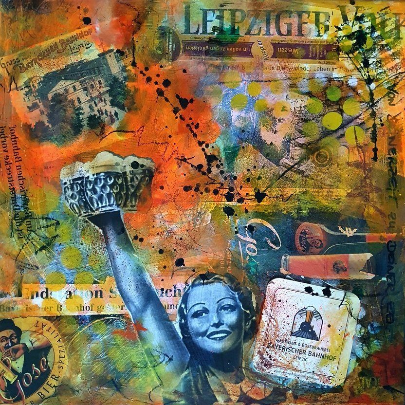 Leipzig Bayerischer Bahnhof | Sabine Gauch Mixed Media