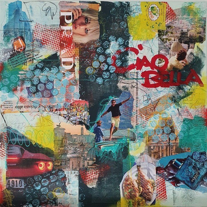 Italy - Ciao Bella | Sabine Gauch Mixed Media