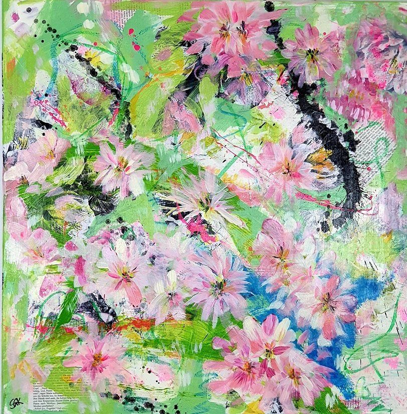 Dandelions | Sabine Gauch Mixed Media