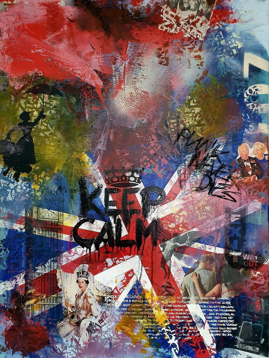 London Calling | Sabine Gauch Mixed Media Art
