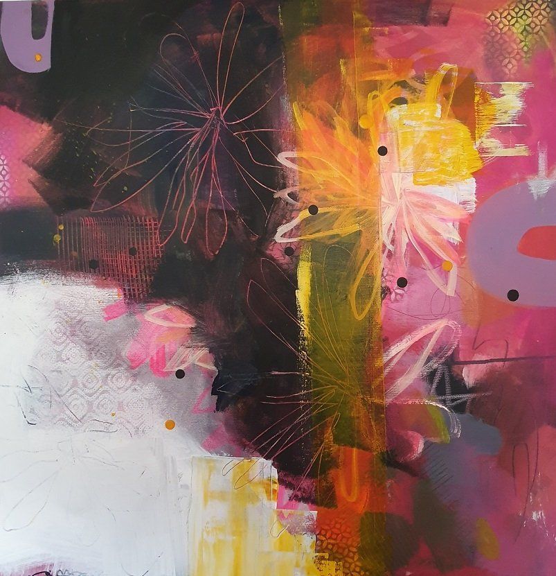 Ohne Titel | Abstraktes Acrylgemälde | Sabine Gauch Mixed Media