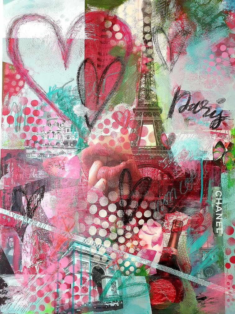 Paris mon amour | Sabine Gauch Mixed Media