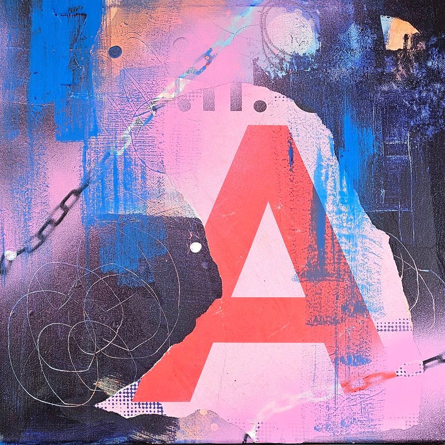 original collage by Sabine Gauch with streps from bill boards