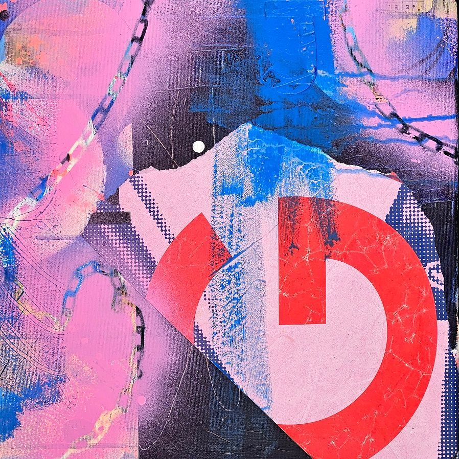 original collage by Sabine Gauch with streps from bill boards