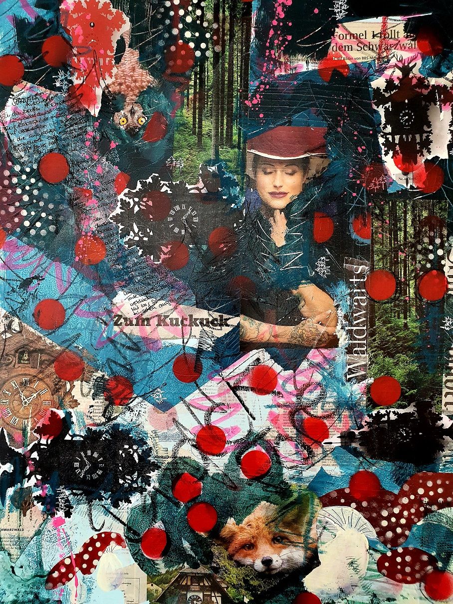 Black Forest | Sabine Gauch Mixed Media Art