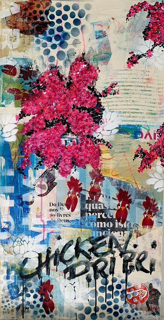 Portugal Chicken Piri Piri | Sabine Gauch Mixed Media Art