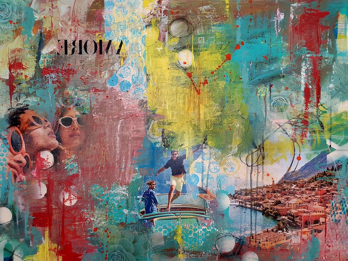 Dolce Vita | Sabine Gauch Mixed Media Art