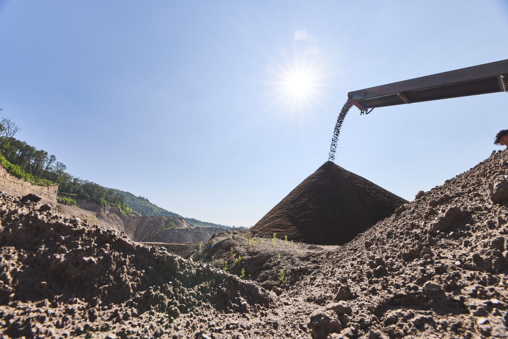 Bims, Bimsvorkommen, Bimsgrube, Bimsabbau