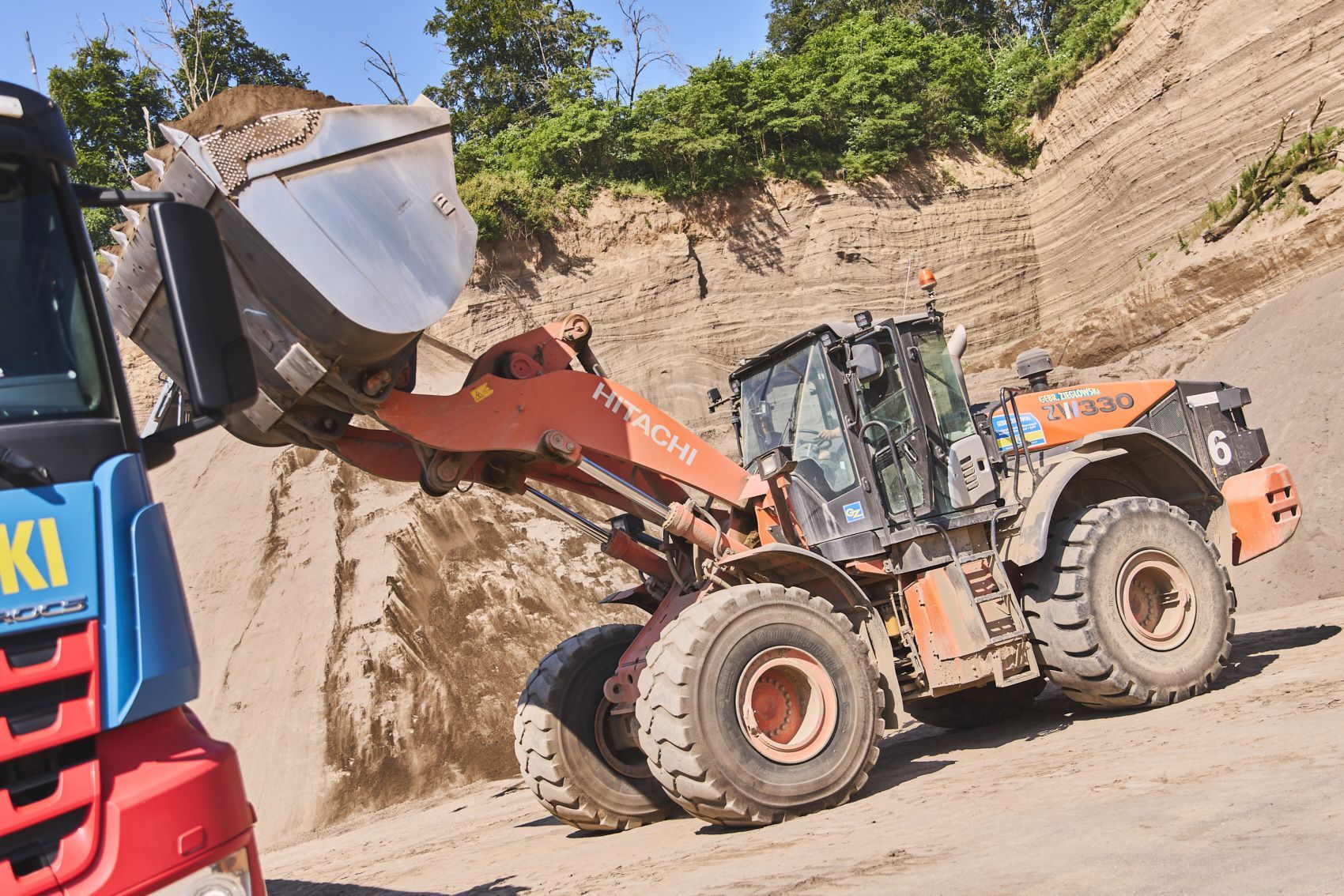 Bims, Bimsvorkommen, Bimsgrube, Bimsabbau