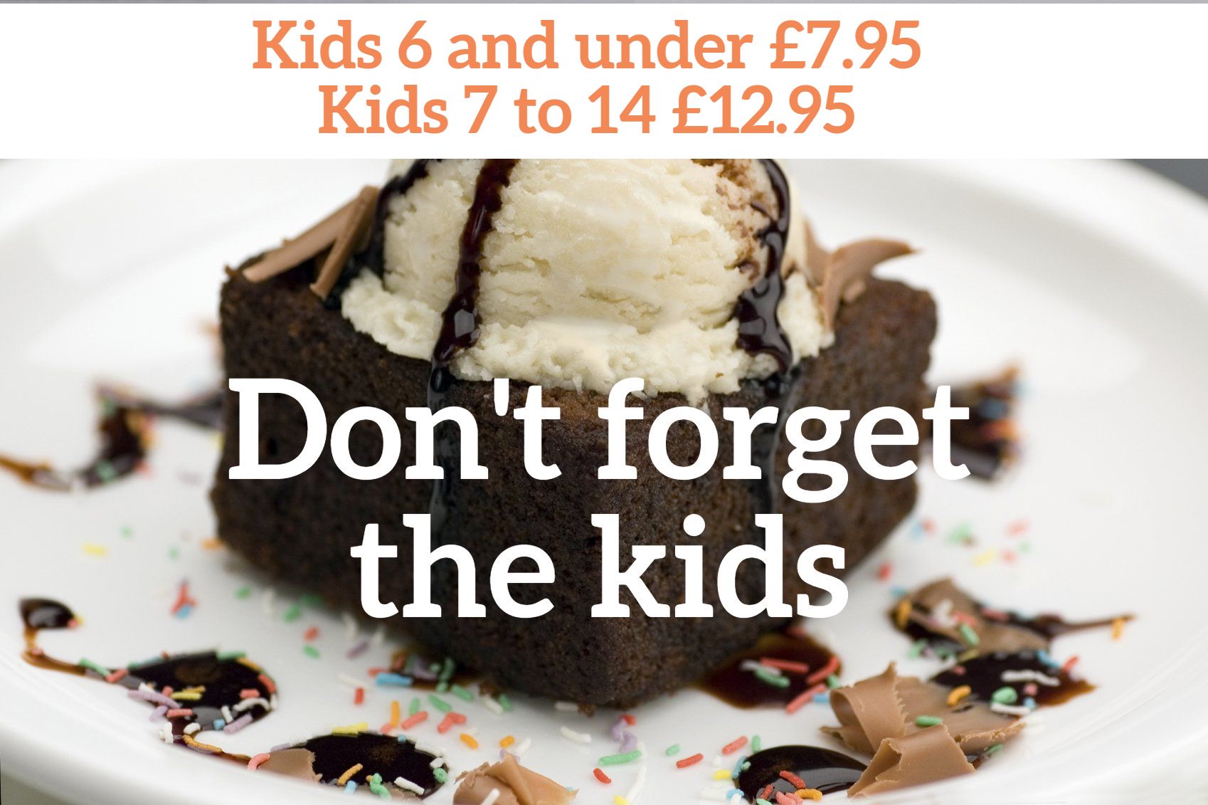 Kids Brownie with icecream