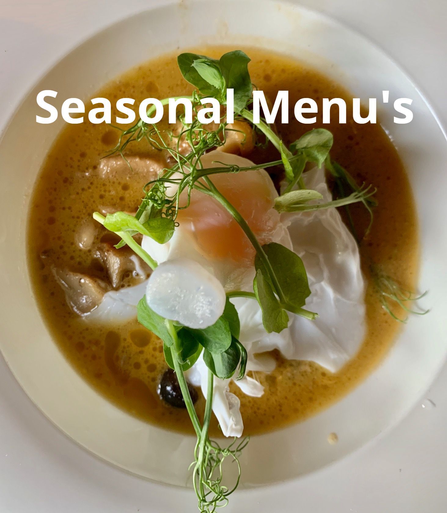 Wild mushrooms Cumbrian wild mushrooms with a soft poached duck egg