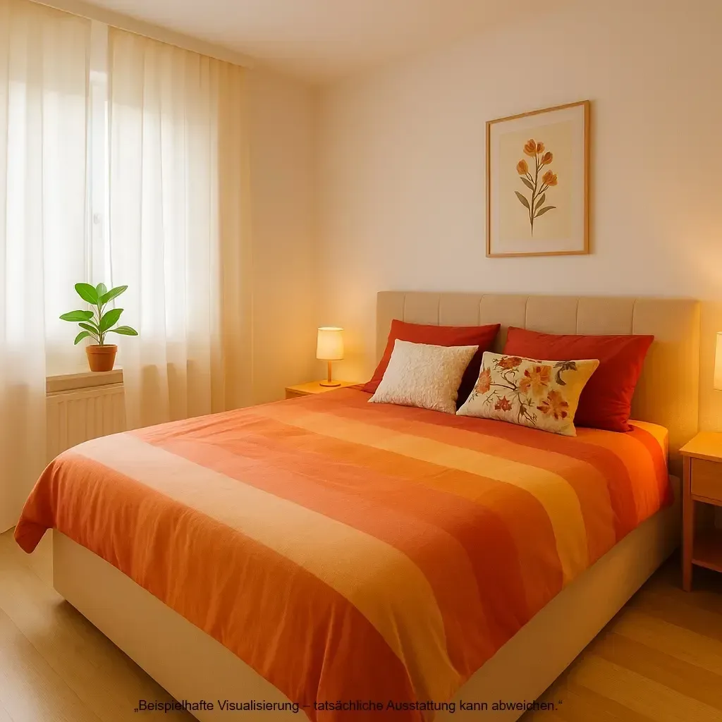 Schlafzimmer -beispielhafte Visualisierung