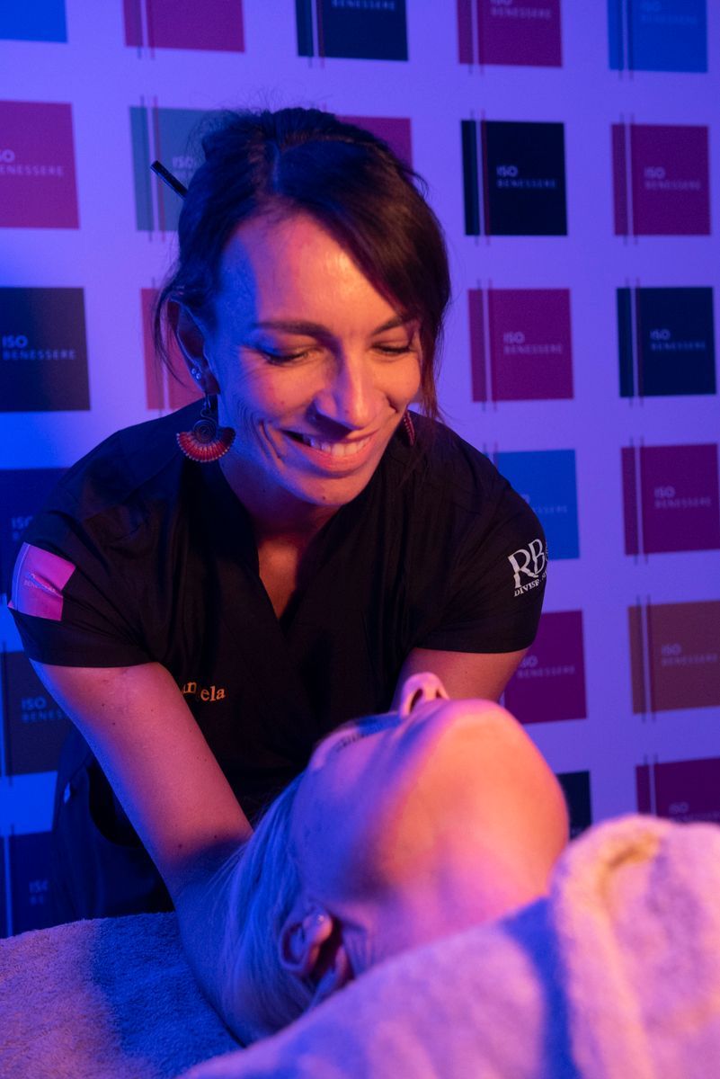 ISO Benessere spa team durante il festival di Sanremo 2024