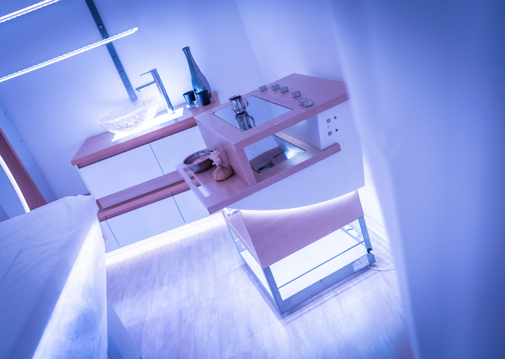 carrello per centri estetici e spa