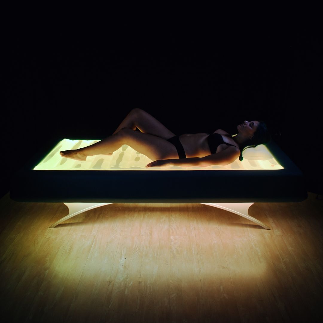 lettino relax, lettino ad acqua, lettino sale rosa dell'himalaya, lettino sabbia, lettino riscaldato