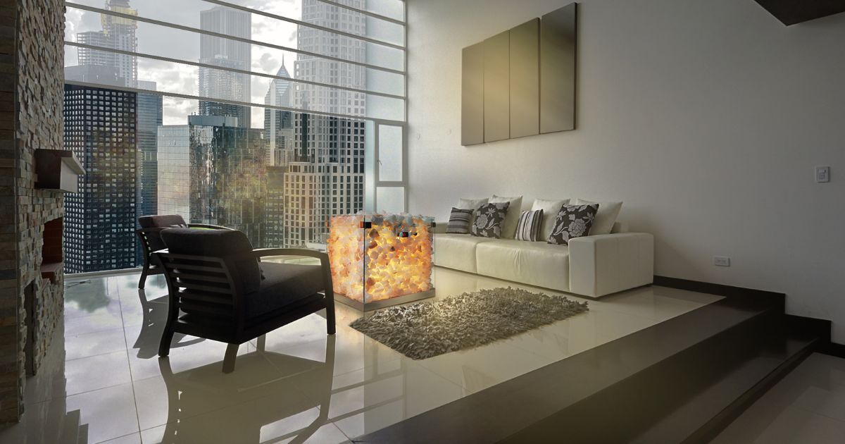Halo Crystal in un salotto moderno