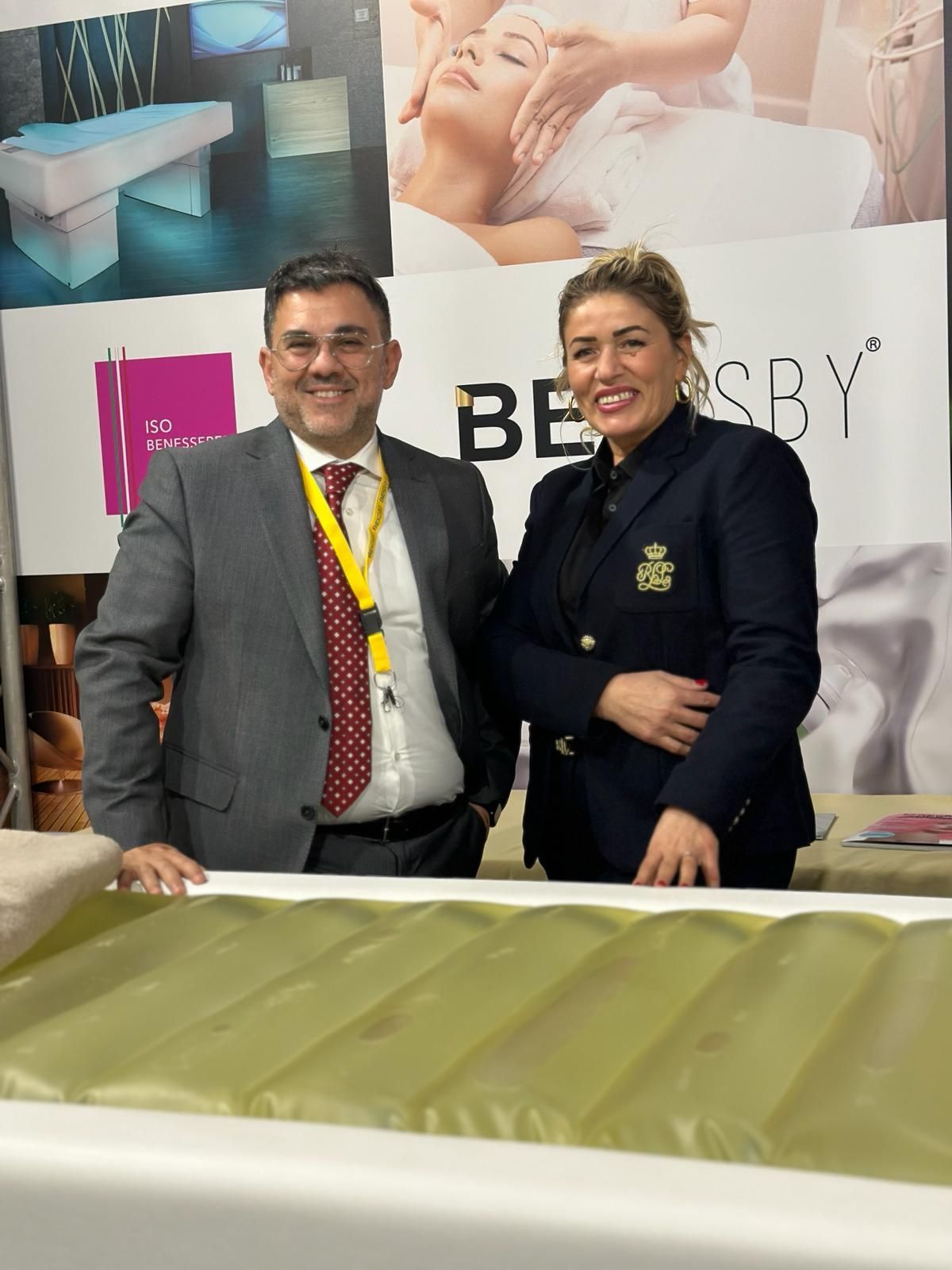 Roma International Estetica 2024 ISO Benessere Claudia Musaj e Joseph Miceli