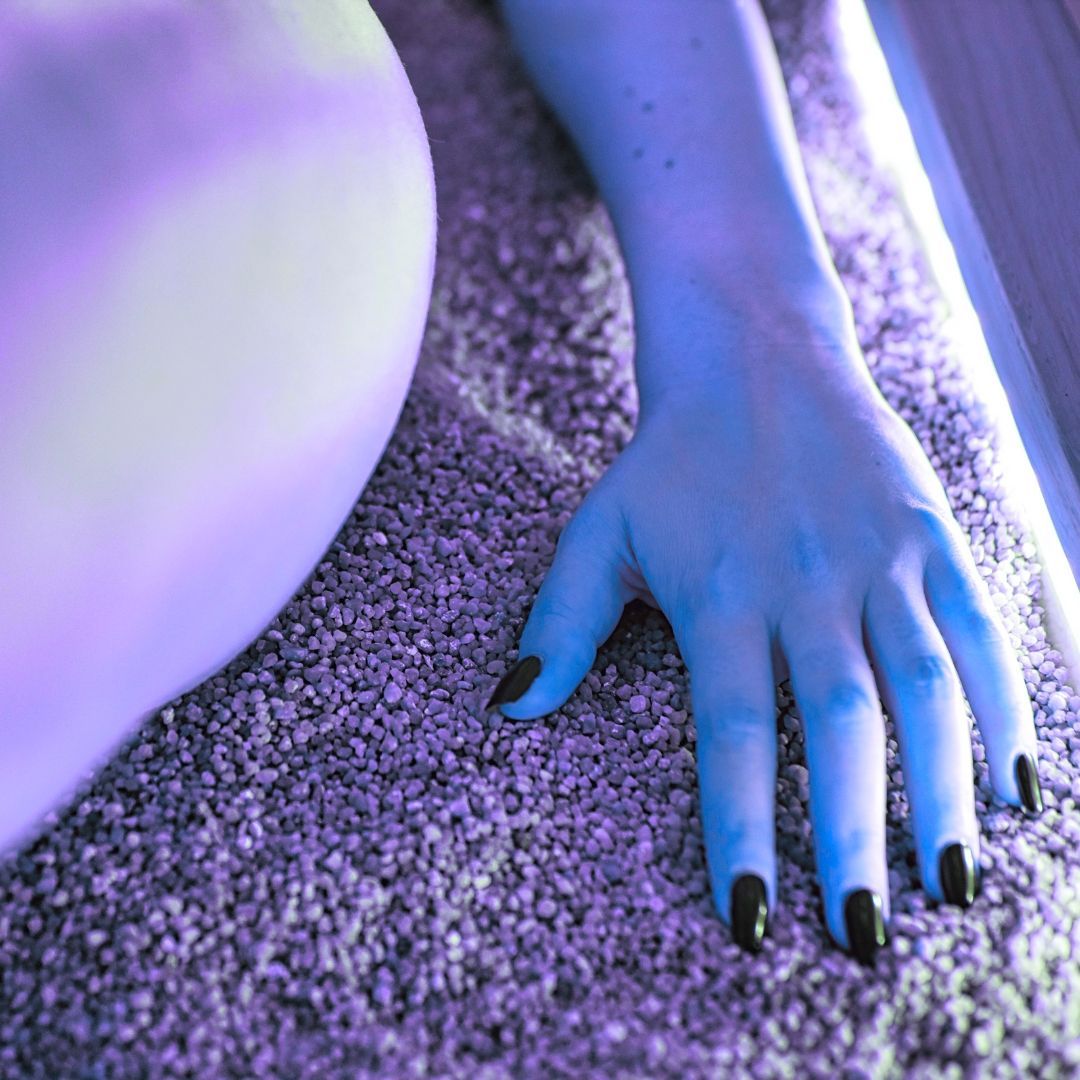 Lettino con sabbia di quarzo per psammoterapia ISO Benessere