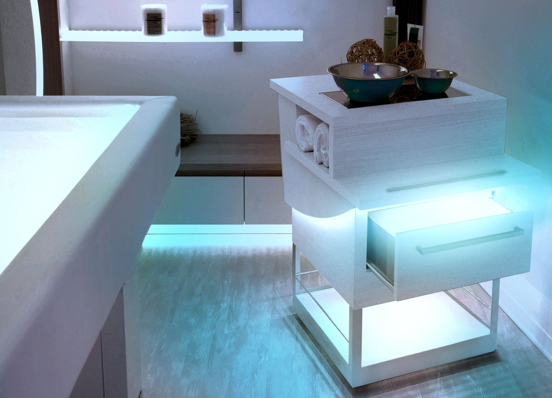 Carrello per spa e centri estetici MIO ISO Benessere