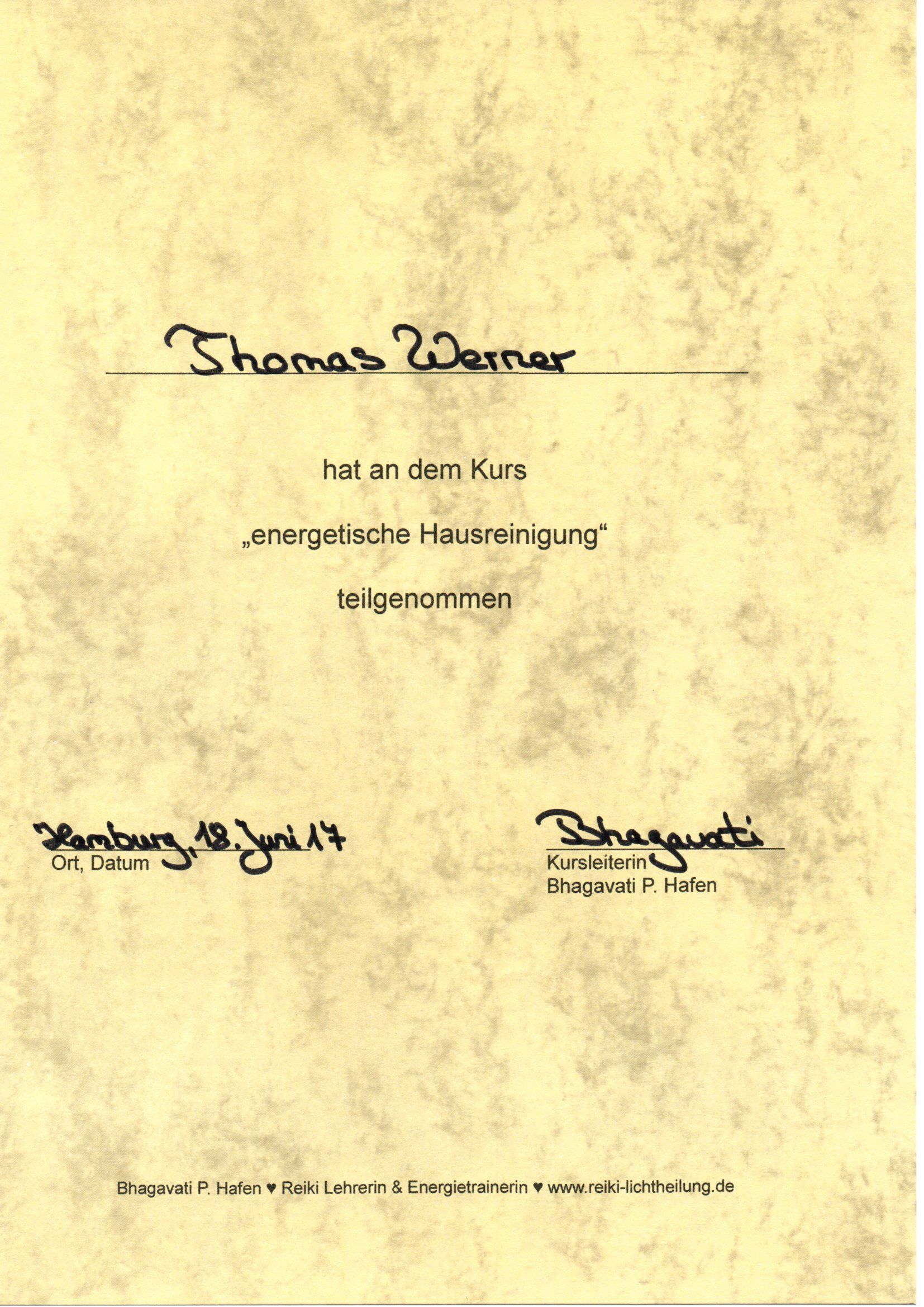 Energetische Hausreinigung