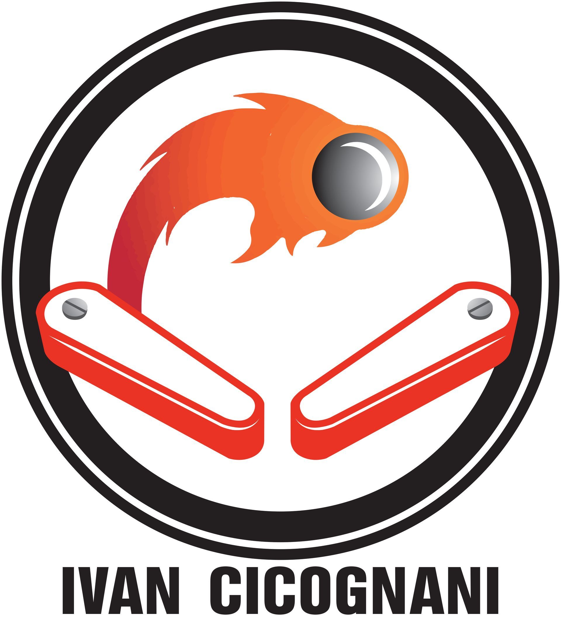 PINBALL ITALY BY IVAN CICOGNANI -logo