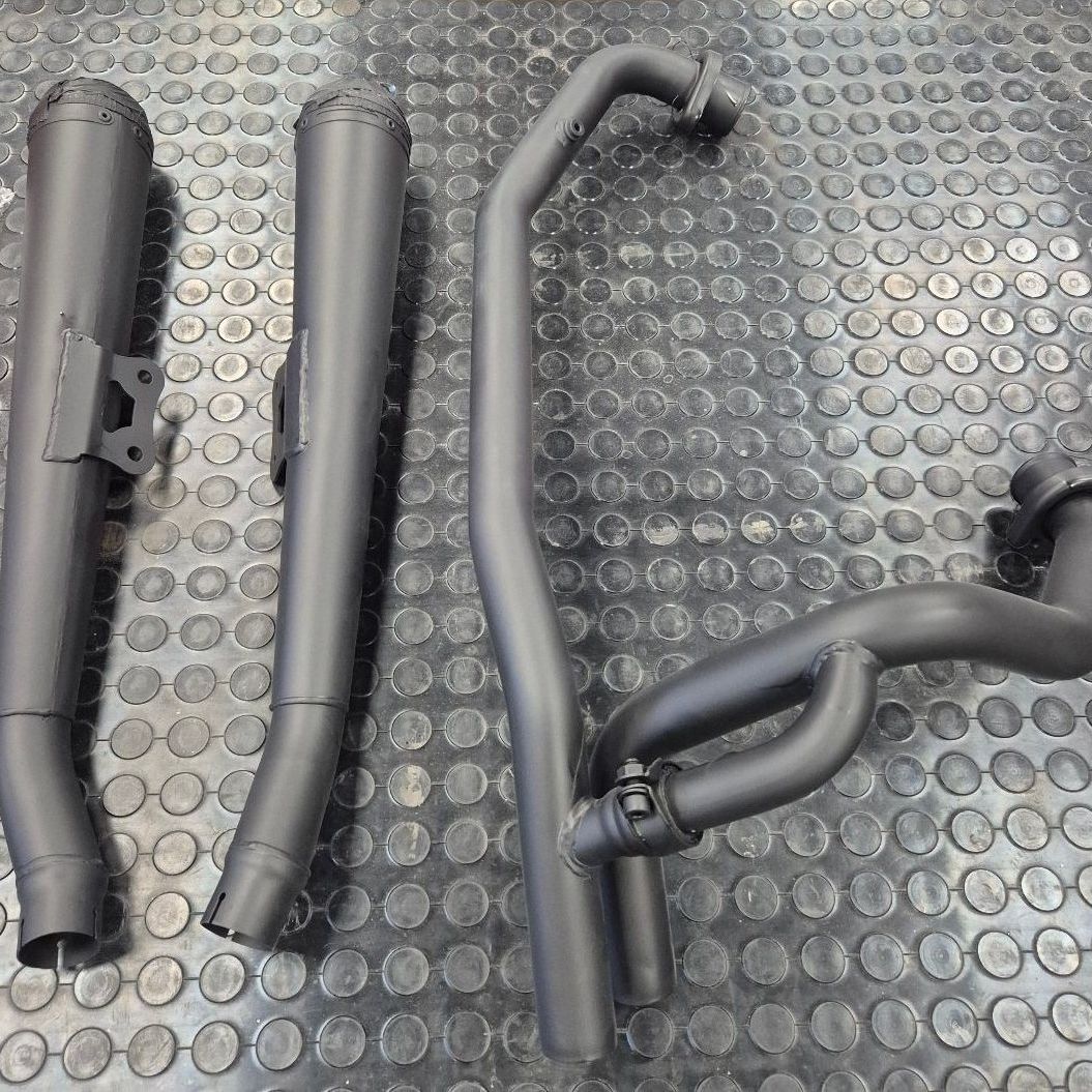 Keramikbeschichtung Cerakote Schwarz Schalldämpfer und Krümmer Yamaha Honda Suzuki Pulverbeschichtung Hamburg