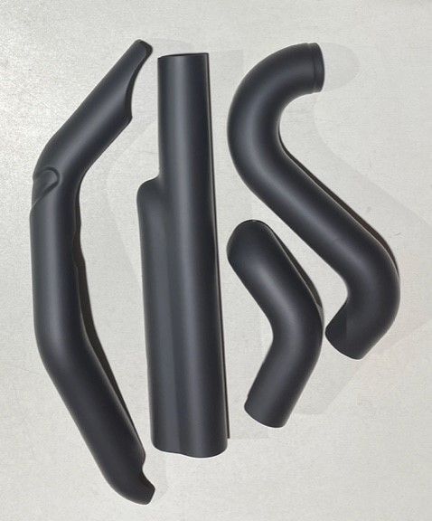 Abgasanlage Abdeckbleche Keramikbeschichtet schwarz