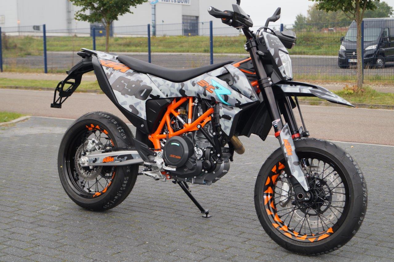 Felgen Sumo mit Dreiecken orange KTM SMCR