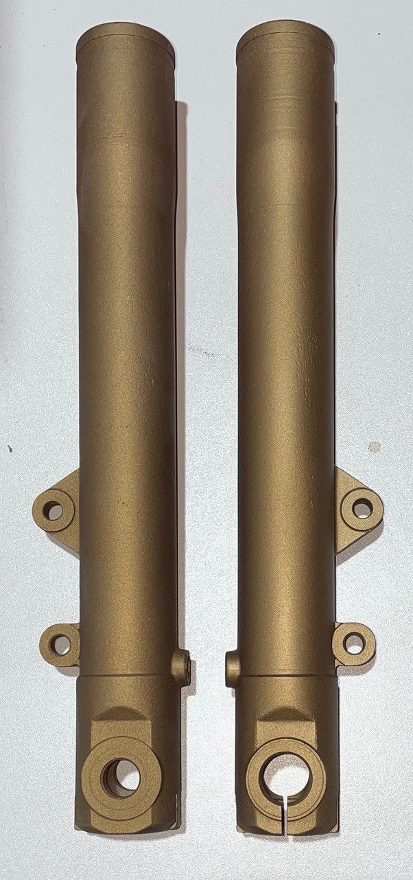 Tauchrohre Motorrad Keramikbeschichtet Bronze